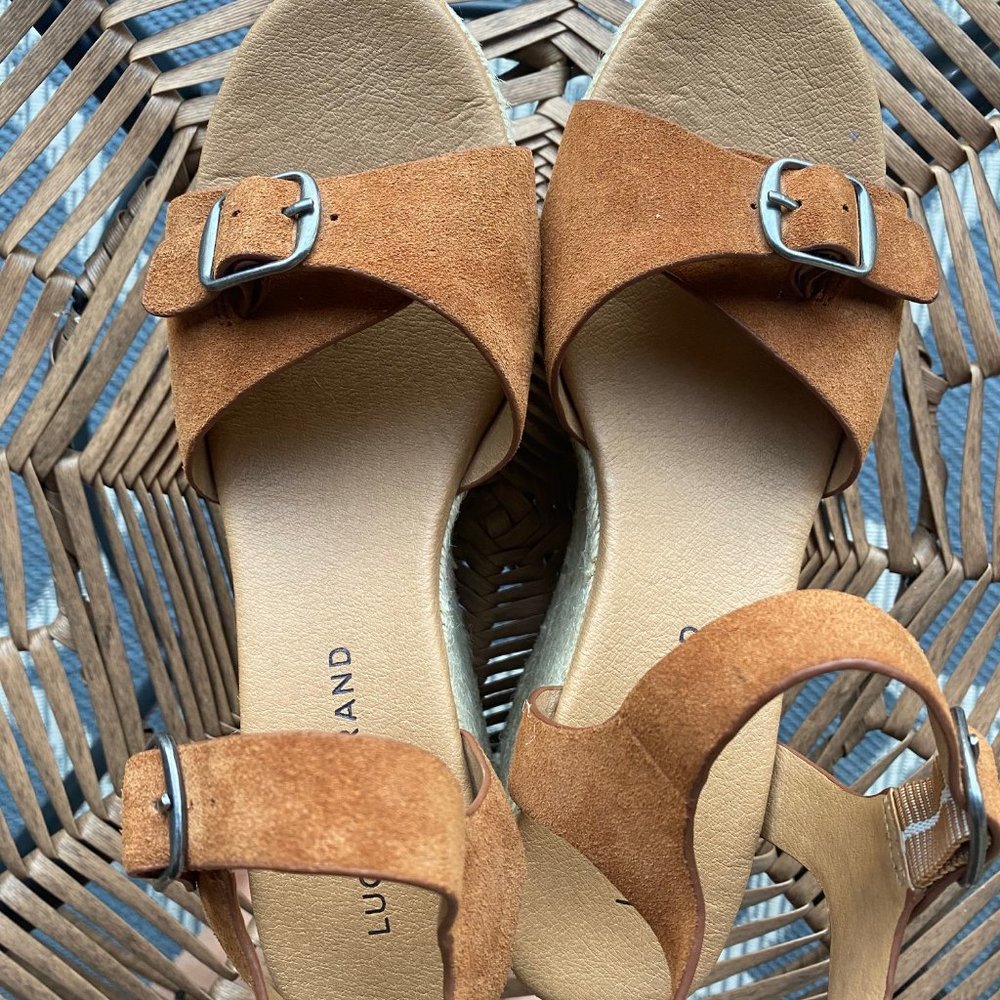 Lucky Brand Womens Platform Ankle Strap Sandals Size 8M - Picture 2 of 4